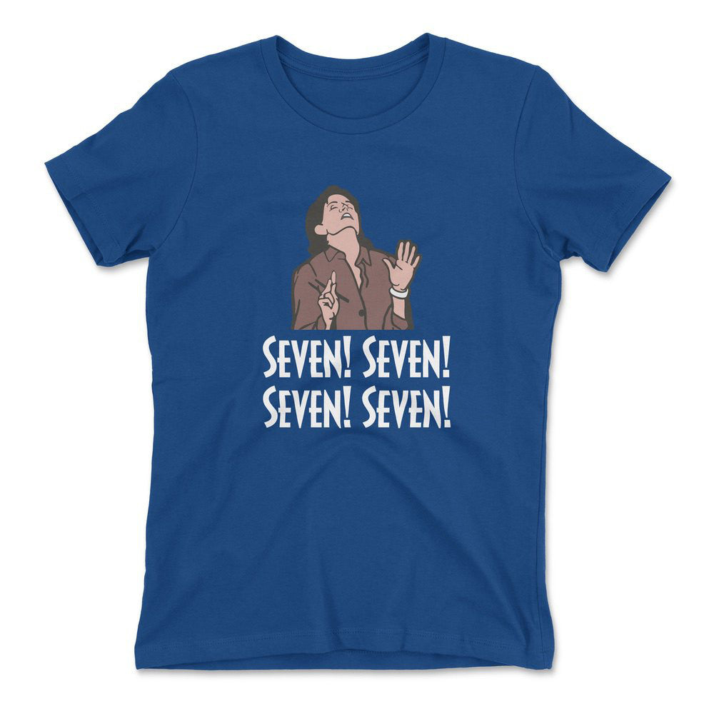 Seven! Seven! Seven! Seven! Womens T-Shirt in Royal color