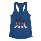The Beagles Womens Racerback Tank in Royal color