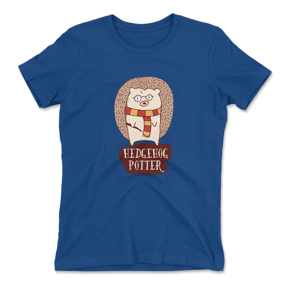 Hedge Hog Potter Womens T-Shirt in Royal color