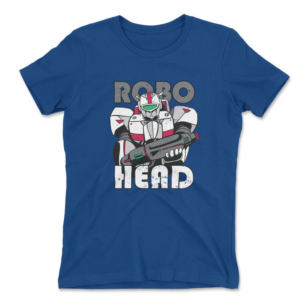 Robo Head Womens T-Shirt in Royal color