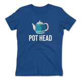 Pot Head Womens T-Shirt in Royal color