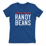Secret Agent Randy Beans Womens T-Shirt in Royal color