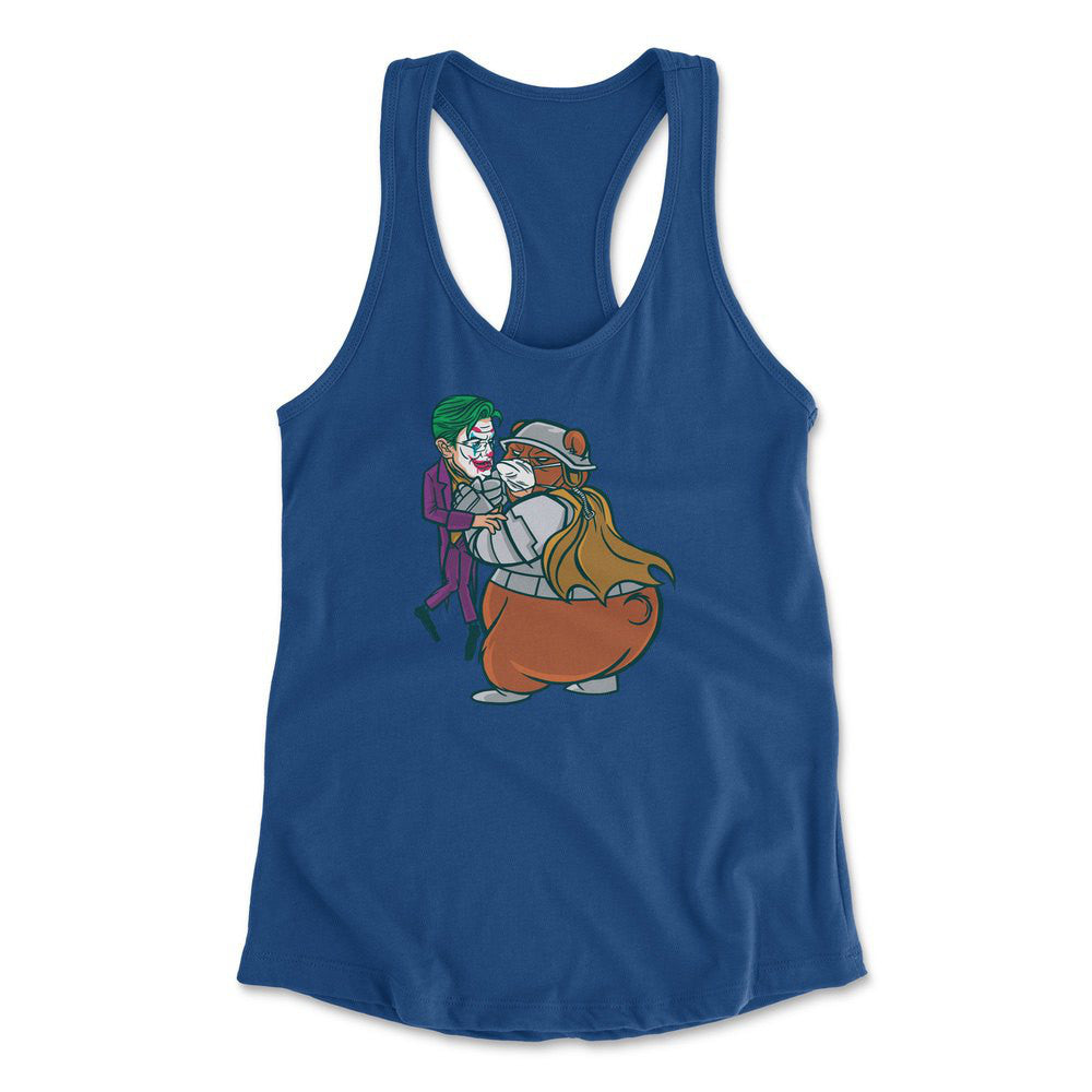 Iam Bearman Womens Racerback Tank in Royal color