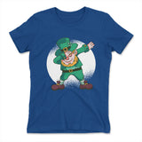Leprechaun Dabbing Womens T-Shirt in Royal color