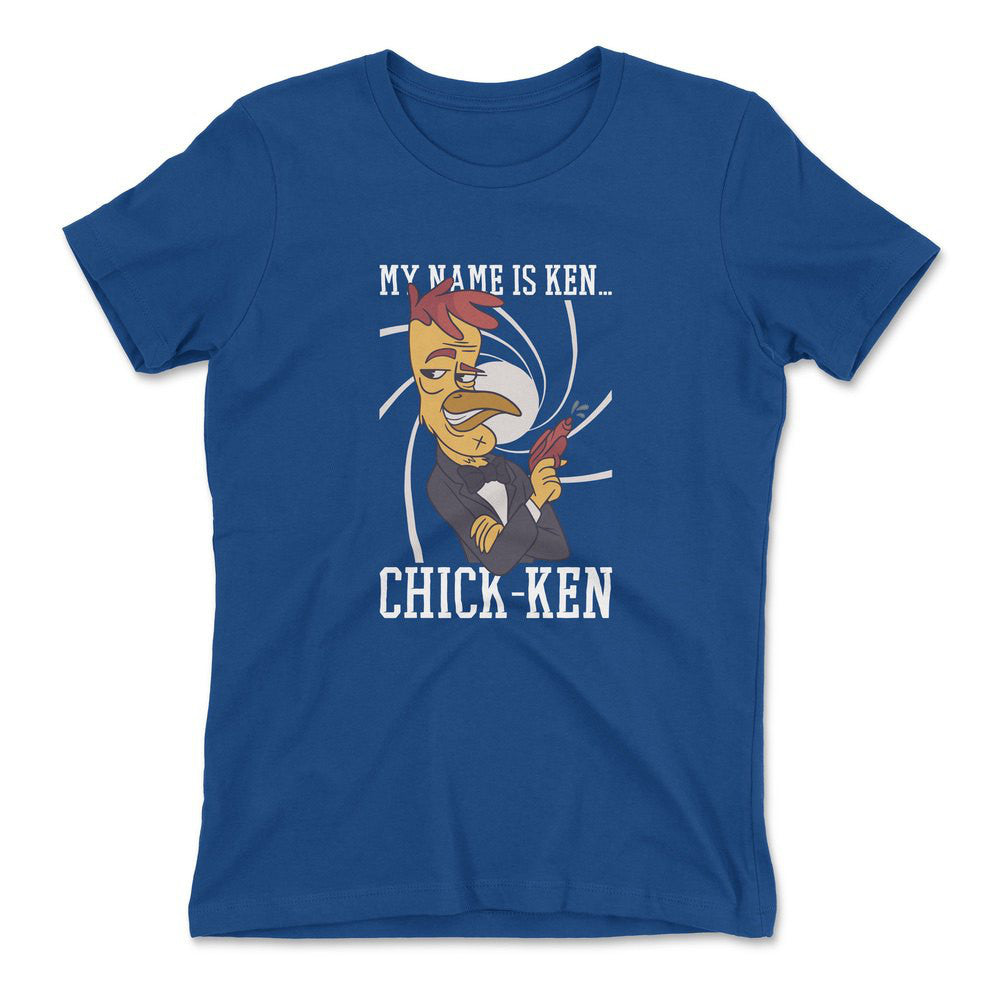 Chicken Spy Womens T-Shirt in Royal color