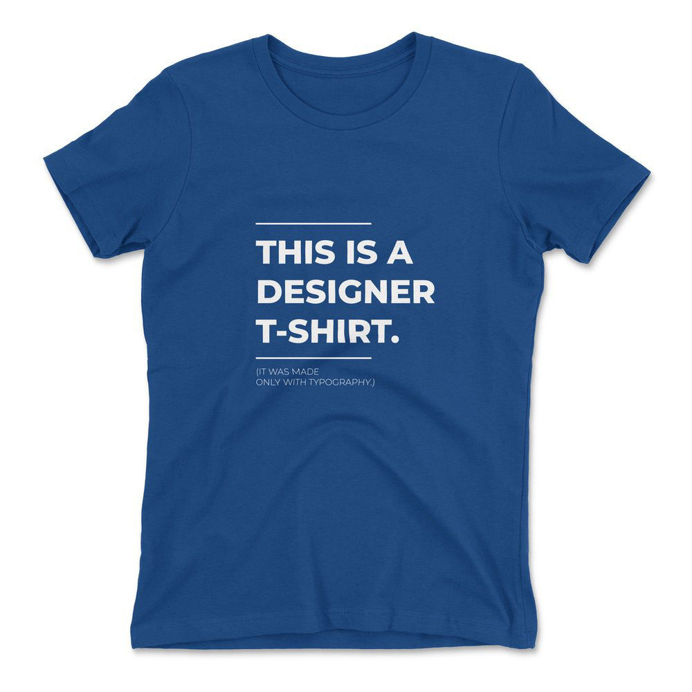 Designer Tshirt Womens T-Shirt in Royal color
