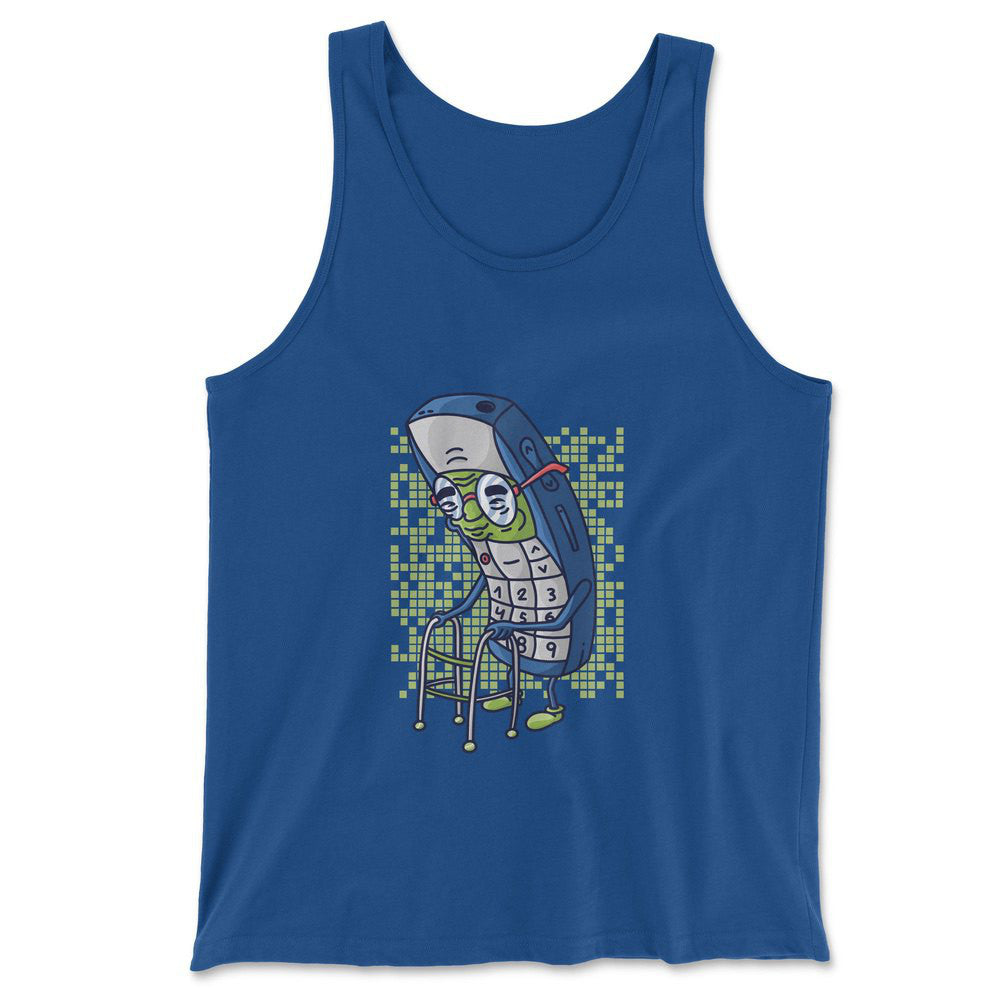Old Nokia Cellphone Men/Unisex Tank in True Royal color