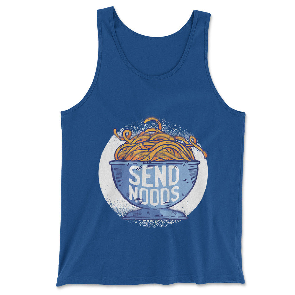 Send Noods Men/Unisex Tank in True Royal color