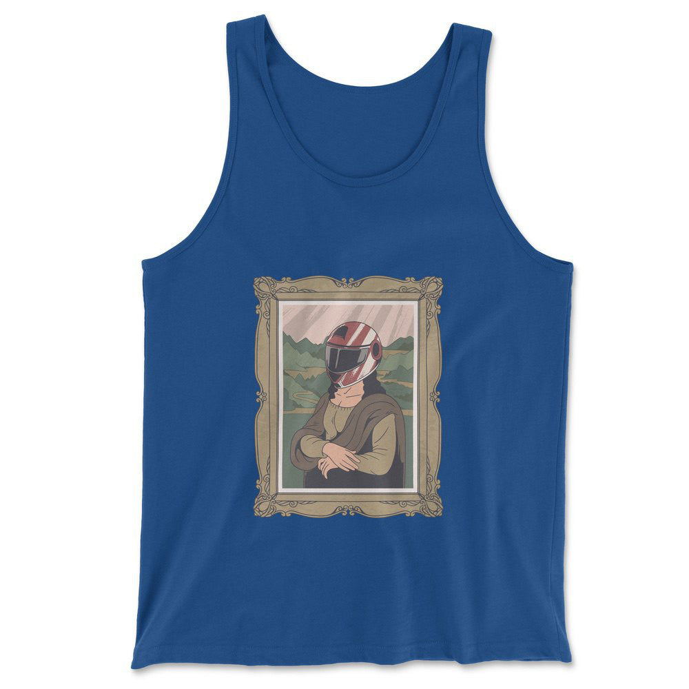 Monalisa Helmet Men/Unisex Tank in True Royal color
