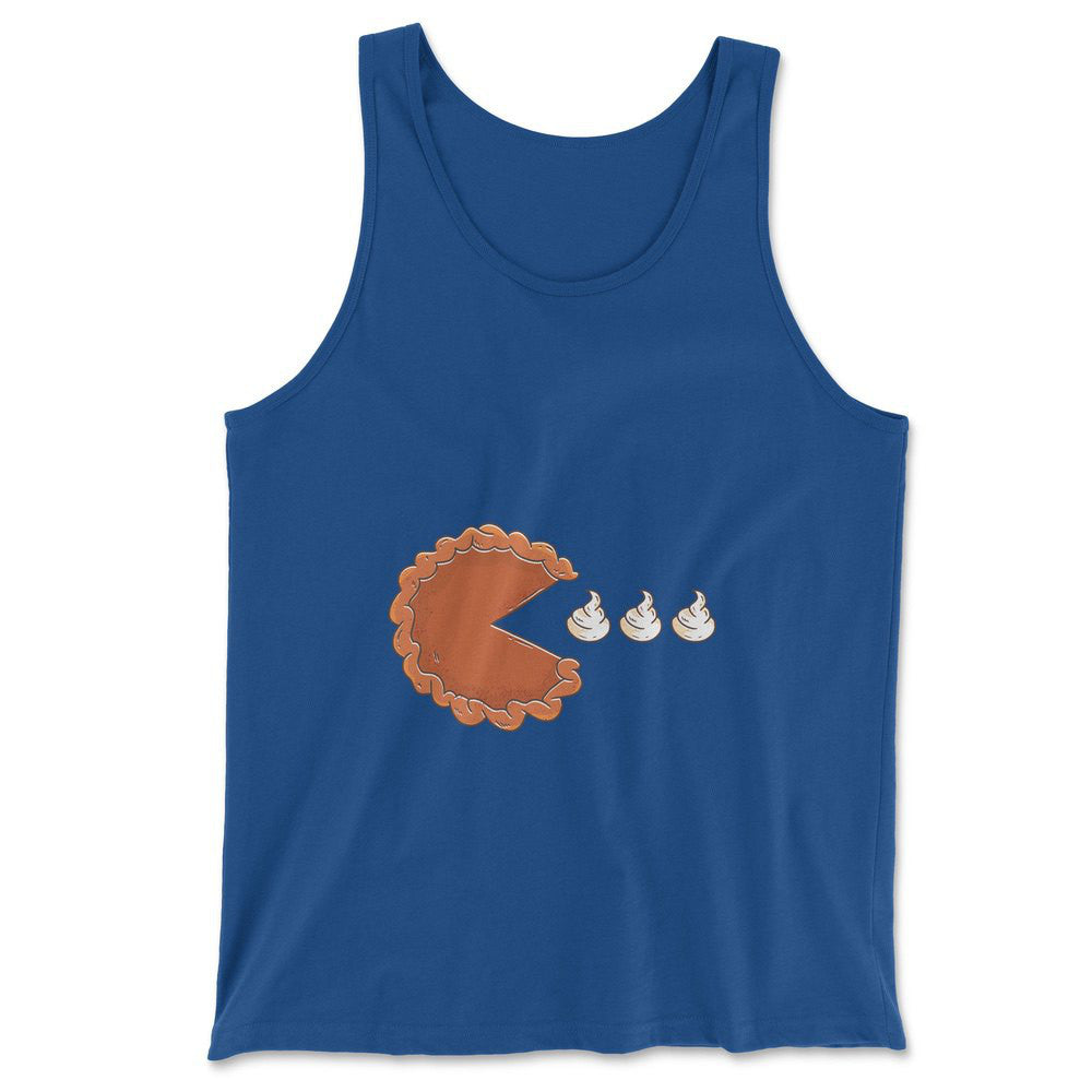 Pie Eating Cream Men/Unisex Tank in True Royal color