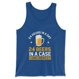 24 Hours In A Day, 24 Beers In A Case. Coincidence Men/Unisex Tank in True Royal color
