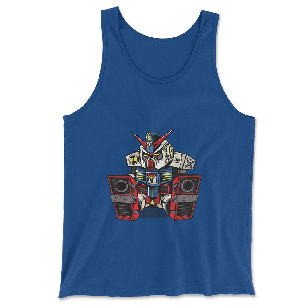 Sleepy Robot Men/Unisex Tank in True Royal color