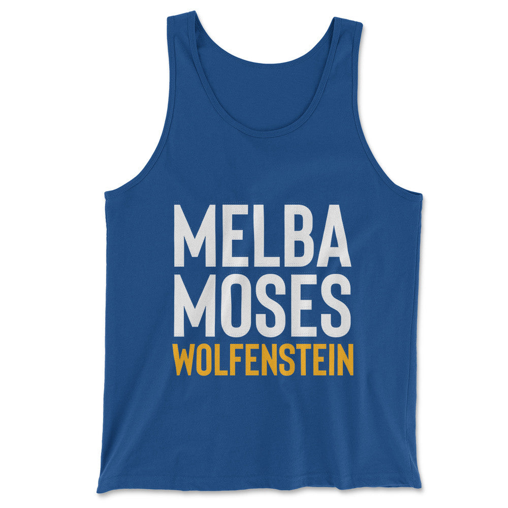Melba Moses Wolfenstein Men/Unisex Tank in True Royal color