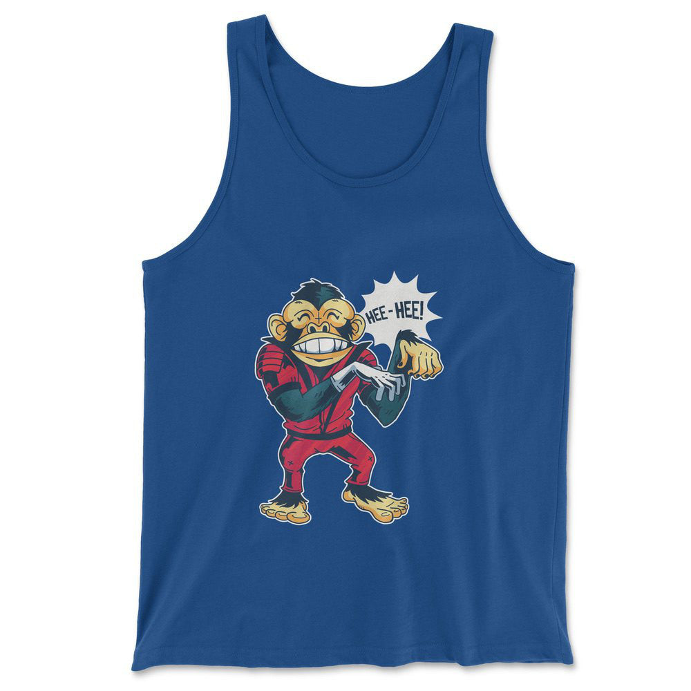 Dancing Monkey Jackson Men/Unisex Tank in True Royal color
