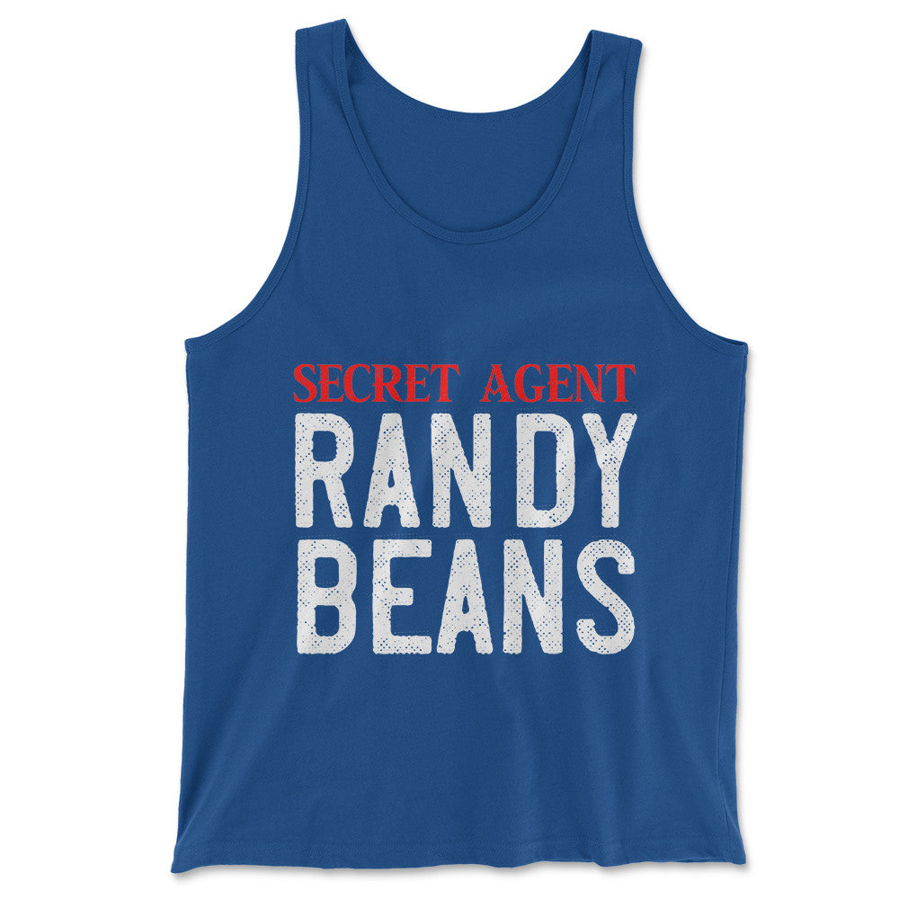 Secret Agent Randy Beans Men/Unisex Tank in True Royal color