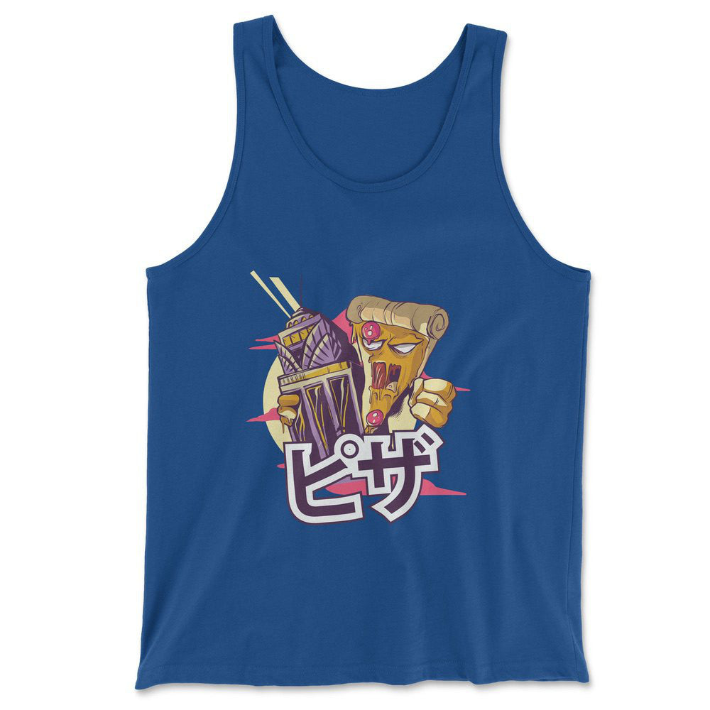 Pizza Kong Men/Unisex Tank in True Royal color