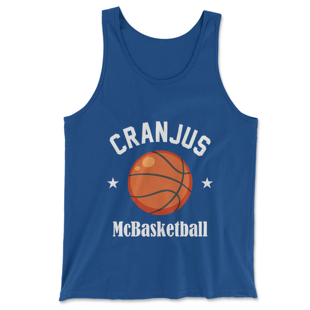 Cranjus Mcbasketball Men/Unisex Tank in True Royal color