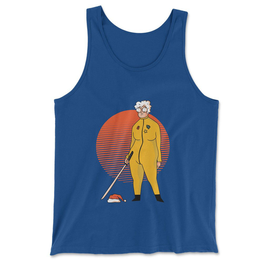 Kill Bill Mrs.santa Men/Unisex Tank in True Royal color