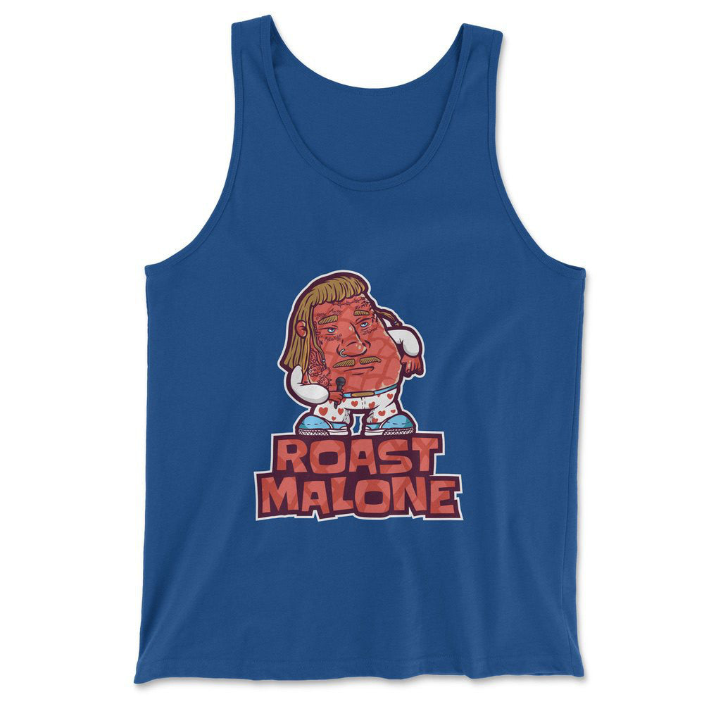 Roast Malone Men/Unisex Tank in True Royal color