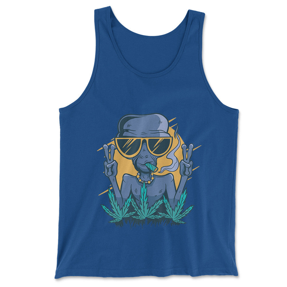 Alien Joint Men/Unisex Tank in True Royal color