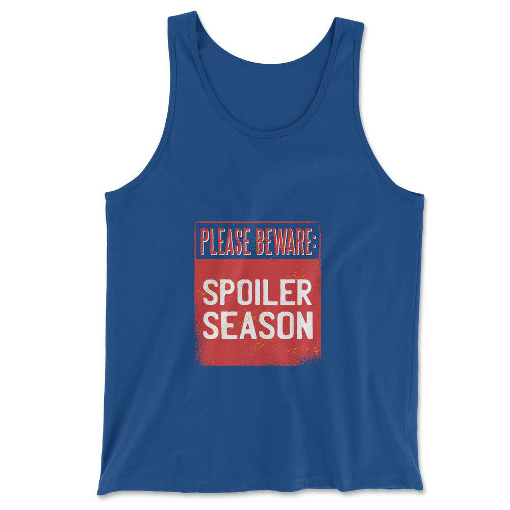 Spoiler Alert Men/Unisex Tank in True Royal color
