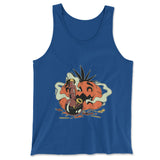 Baked Pumpkin Men/Unisex Tank in True Royal color
