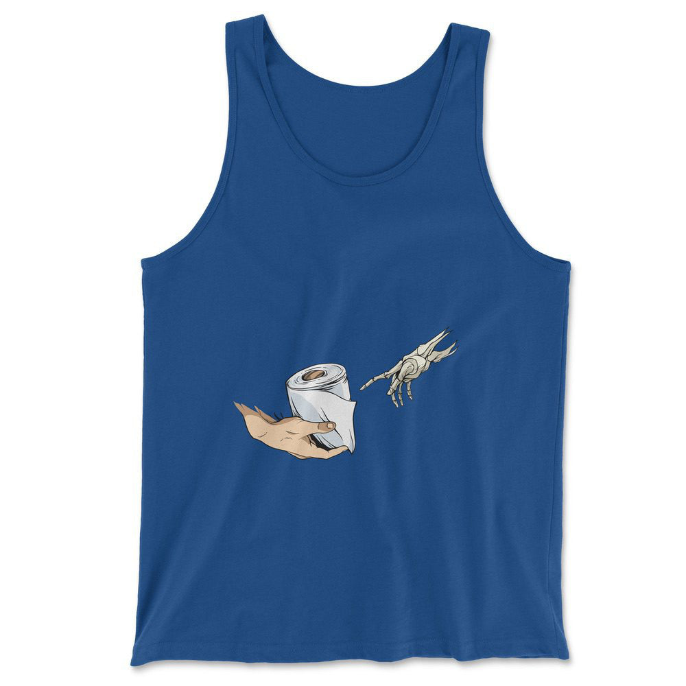 Creation Of Adam - Toilet Paper Men/Unisex Tank in True Royal color