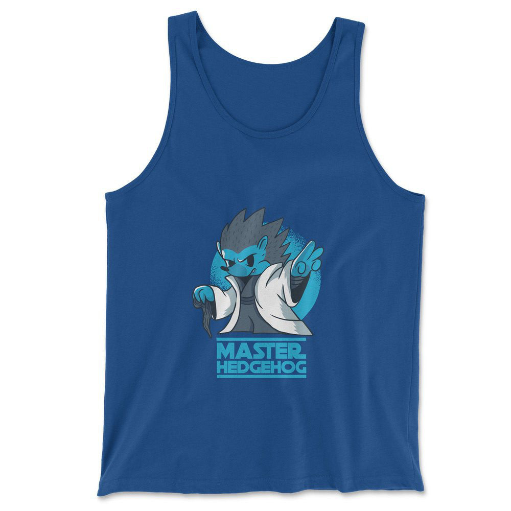 Master Hedgehog Men/Unisex Tank in True Royal color
