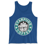 Starpugs Coffee Men/Unisex Tank in True Royal color