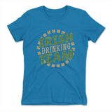 Irish Drinking Team Womens T-Shirt in Turquoise color