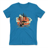 Baked Pumpkin Womens T-Shirt in Turquoise color