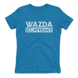Wazda Deelwifkramer Womens T-Shirt in Turquoise color