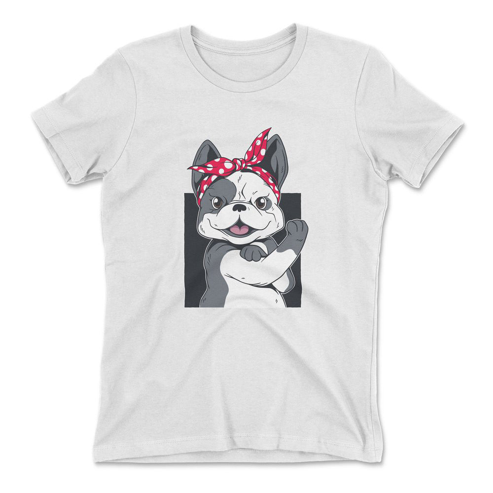 French Bulldog Womens T-Shirt in White color