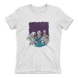 Poker Dogs Womens T-Shirt in White color