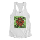 My Ginger Beard Is My Lucky Charm Womens Racerback Tank in White color