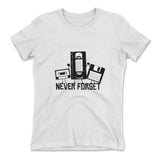 Never Forget The Old Stuff Womens T-Shirt in White color