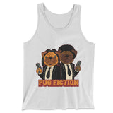 Pug Fiction Men/Unisex Tank in White color