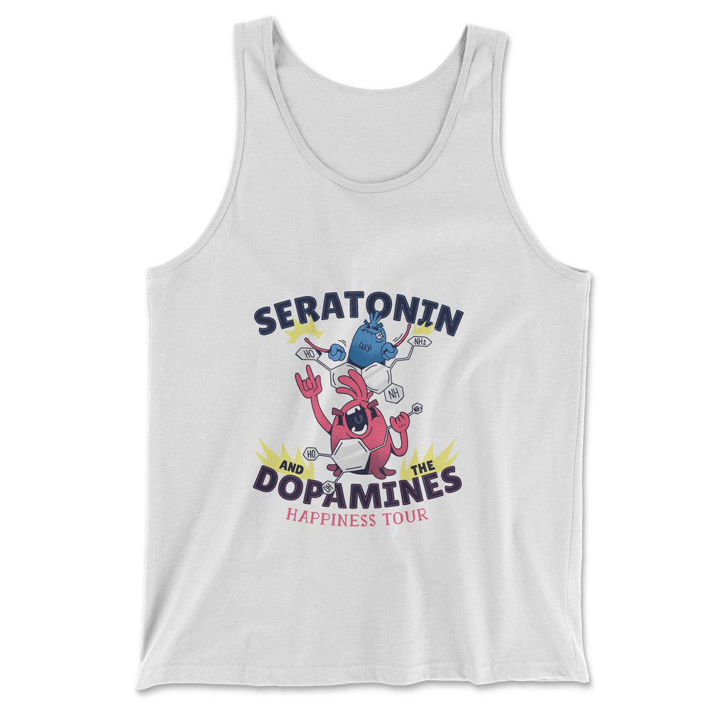 Molecules Rock Men/Unisex Tank in White color