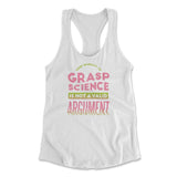 Not A Valid Argument Womens Racerback Tank in White color