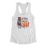 Oh Sam Can You See Womens Racerback Tank in White color