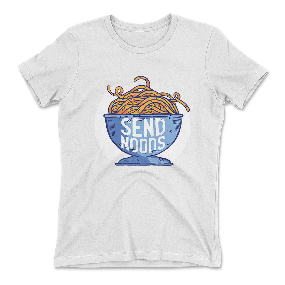 Send Noods Womens T-Shirt in White color