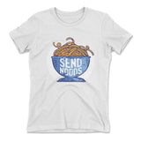 Send Noods Womens T-Shirt in White color