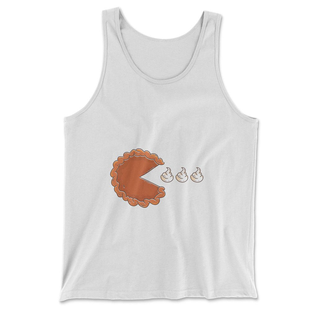 Pie Eating Cream Men/Unisex Tank in White color