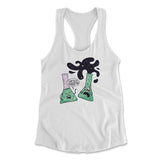 I Think You're Overreacting Womens Racerback Tank in White color