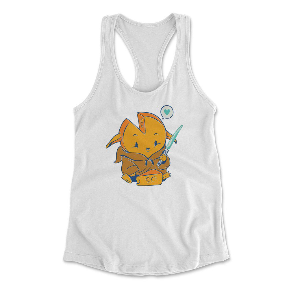 Baby Gouda Womens Racerback Tank in White color