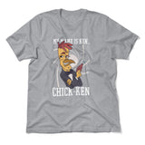 Chicken Spy Men/Unisex T-Shirt in Athletic Heather color