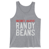 Secret Agent Randy Beans Men/Unisex Tank in Athletic Heather color