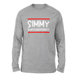 Simmy Kantstandyourbitz Men/Unisex Drop Shoulder Sweatshirt in Athletic Heather color