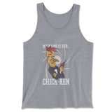Chicken Spy Men/Unisex Tank in Athletic Heather color