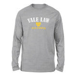 Yale Law, Just Kidding Men/Unisex Drop Shoulder Sweatshirt in Athletic Heather color
